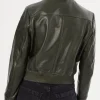 Maria Sten TV Series Neagley 2026 Frances Neagley Green Leather Jacket Back View