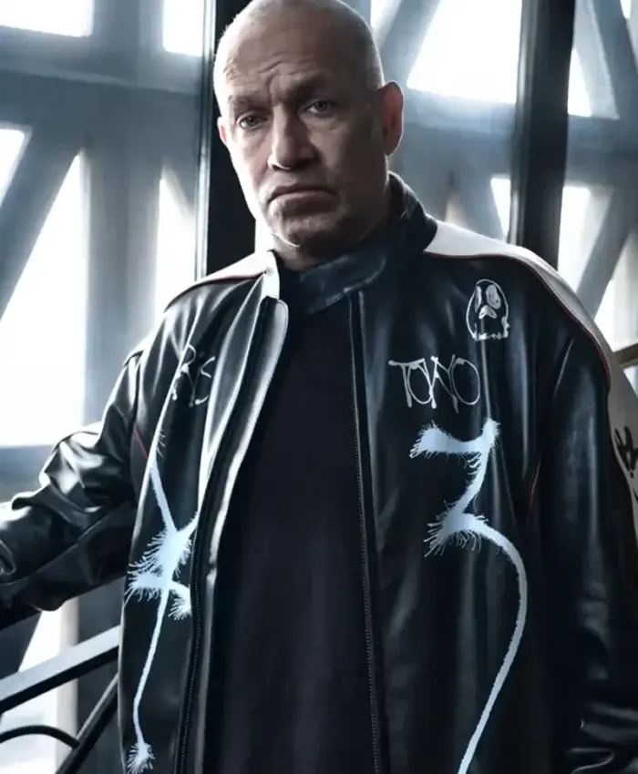 Mark Gonzales Y-3 Chito Leather Bomber Jacket