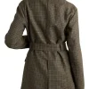 Maya Jama TV Series The Gentlemen 2026 Checked Wool Jacket Back