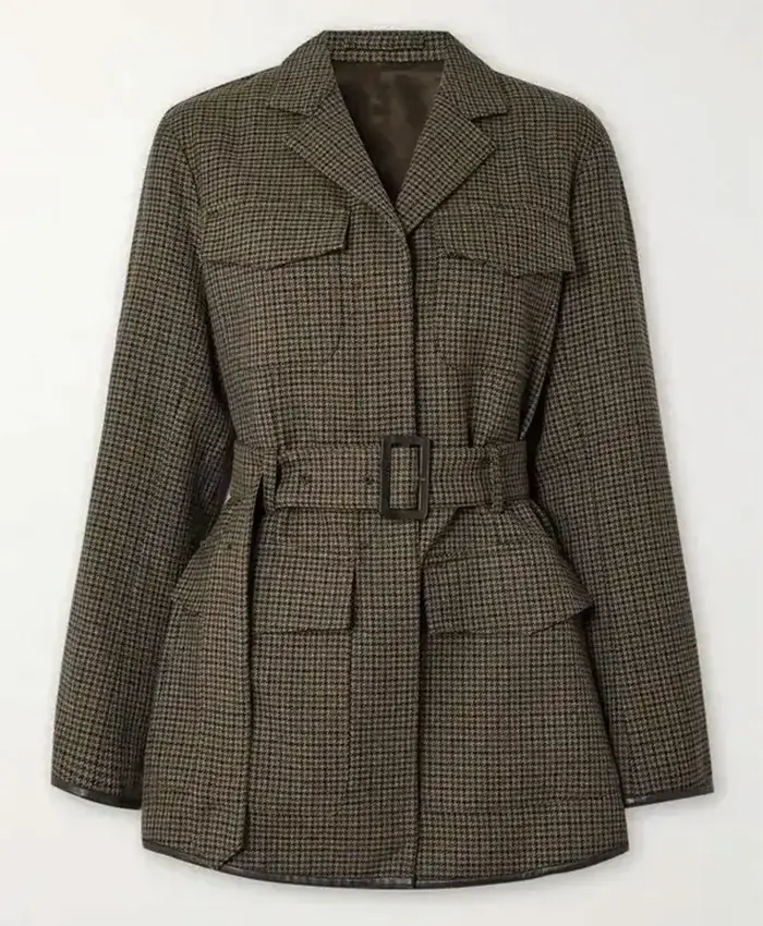 Maya Jama TV Series The Gentlemen 2026 Checked Wool Jacket