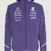 Mercedes-AMG F1 2026 Vanda Bloom Team Purple Hooded Rain Jacket Front