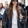Milan Fashion Week Amelia Gray Leather Jacket
