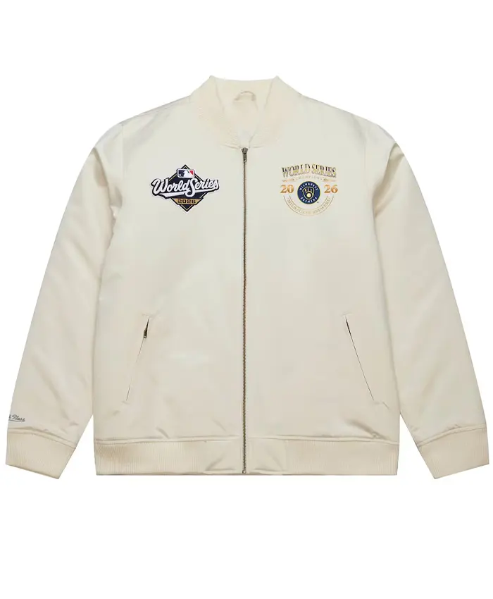 Milwaukee Brewers World Series Champions Cream Jacket