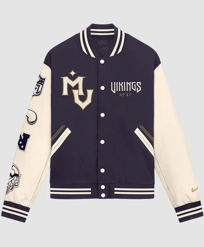 Minnesota Vikings Nike 2026 Rivalries Varsity Jacket