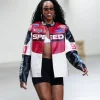 Monique Billings Speed Freak 90 Red Moto Jacket