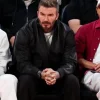 NBA China Game 2026 Houston Rockets vs Dallas Mavericks David Beckham Black Leather Jacket