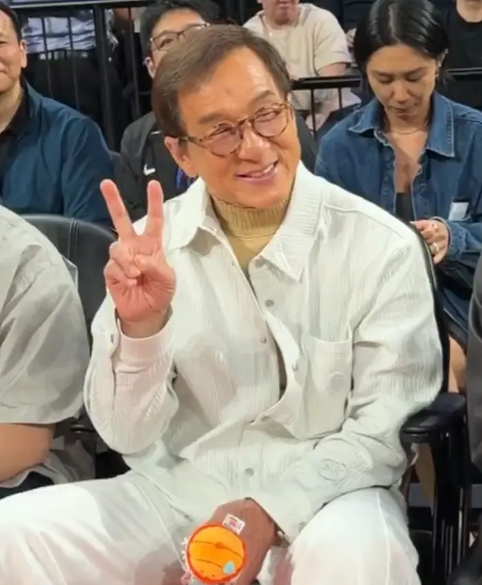 NBA China games 2026 Jackie Chan White Jacket