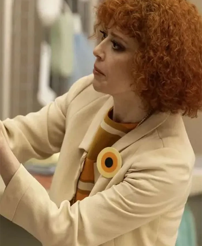 Natasha Lyonne Movie Klara and the Sun 2026 Beige Wool Jacket