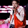 National Basketball Association China Game Fan Day 2026 Evan White and Orange Bomber Jacket Front