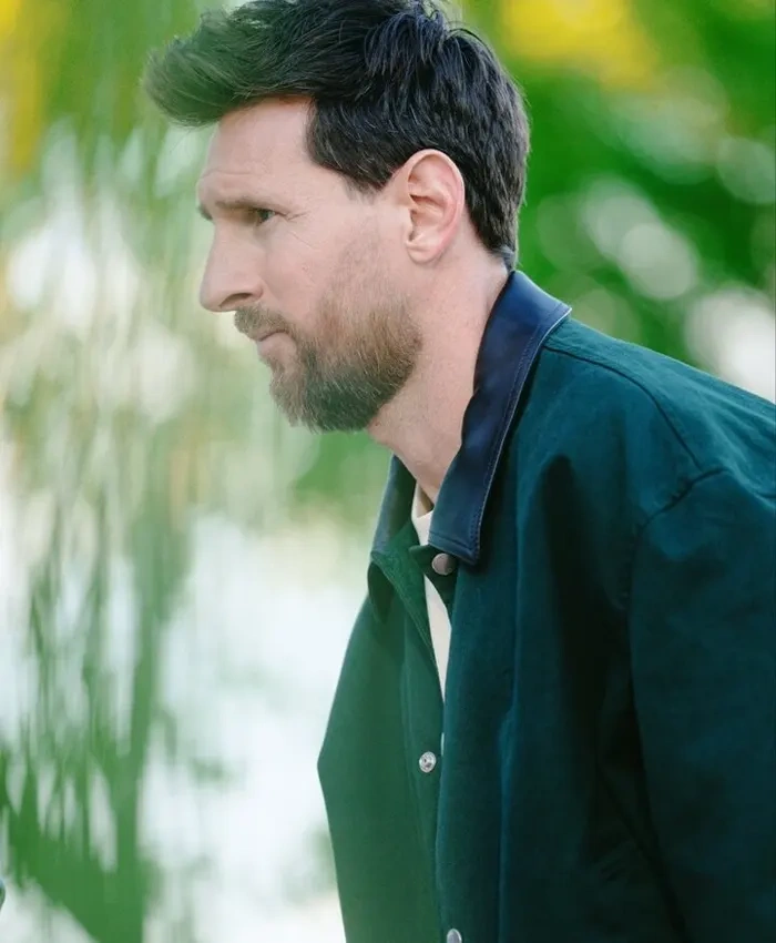 National Team Argentina Arrive Training Camp 2026 Lionel Messi Green Jacket