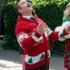 Nick Kringle Movie Christmas at the Kringles 2026 Thomas Lennon Red Christmas Cardigan