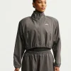 Nike X SKIMS Crunchy Nylon Cropped Jacket Grey