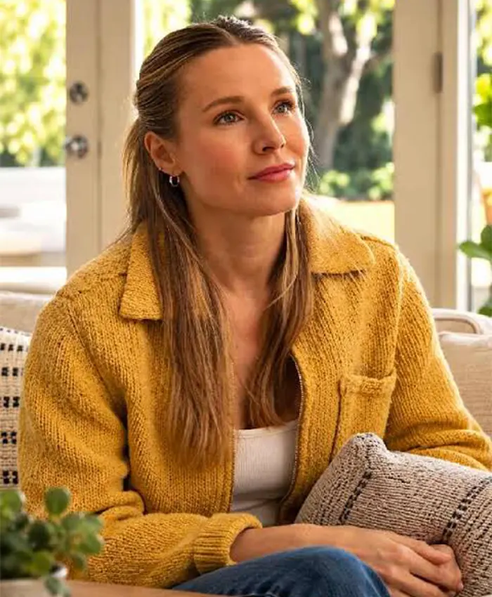 Nobody Wants This S03 Kristen Bell Yellow Knitted Jacket