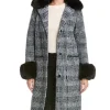 Olga Petsa TV Series Crew Girl 2026 Juliet Morny Plaid Fur-Lined Coat