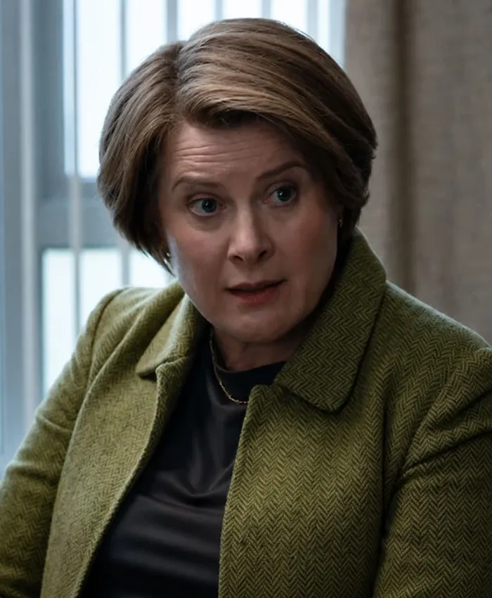 Onwards and Sideways Liz Evans Olive Green Jacket