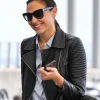 Heathrow Airport Gal Gadot Black Jacket