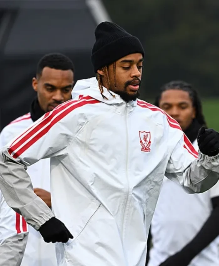 Liverpool FC 2026 Training White Hooded Jacket