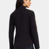 Order Now Ariat Women’s Softshell Leopard Print Black Jacket On Sale Back View