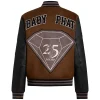 Order Now Baby Phat Anniversary Wool with Leather Sleeves Jacket