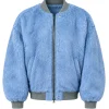 Order Now FAT JOE Set Of Keys Music Video Blue Fur Bomber Jacket at Discounted Price