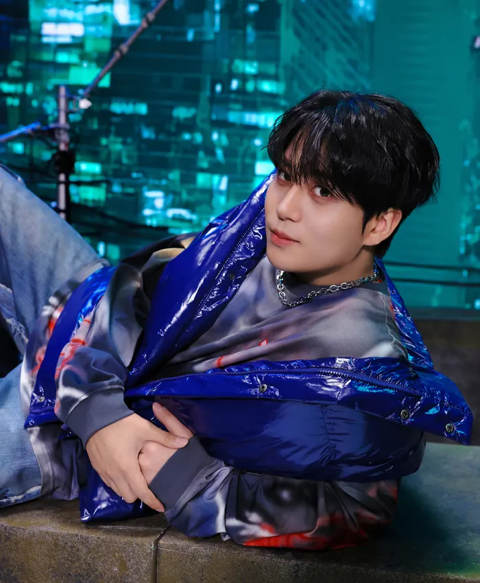 Order Now Jongho Ateez 26th Birthday Blue Down Puffer Vest