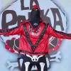 Order Now La Parka III AAA Latin American Championship 2026 Red Leather Studded Jacket Back