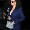 Order Now Rihanna Paris Night Out 2026 Navy Blue Striped Blazer On Sale