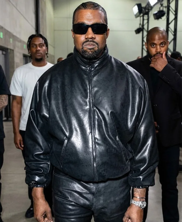 Order Now VIVET Brand x Kanye West Black Leather Jacket On Sale