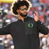 Oregon Ducks Dante Moore Black Jacket