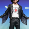 Orville Peck MTV Awards Show 2026 Black Leather Fringe Studded Jacket