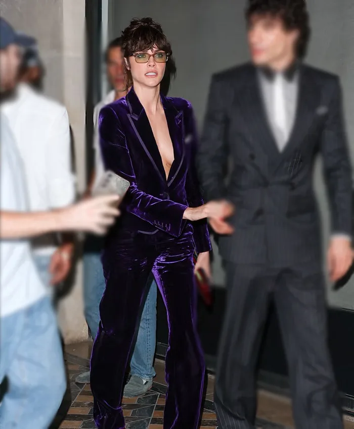 PFW-Cara-Delevingne-Velvet-Suit