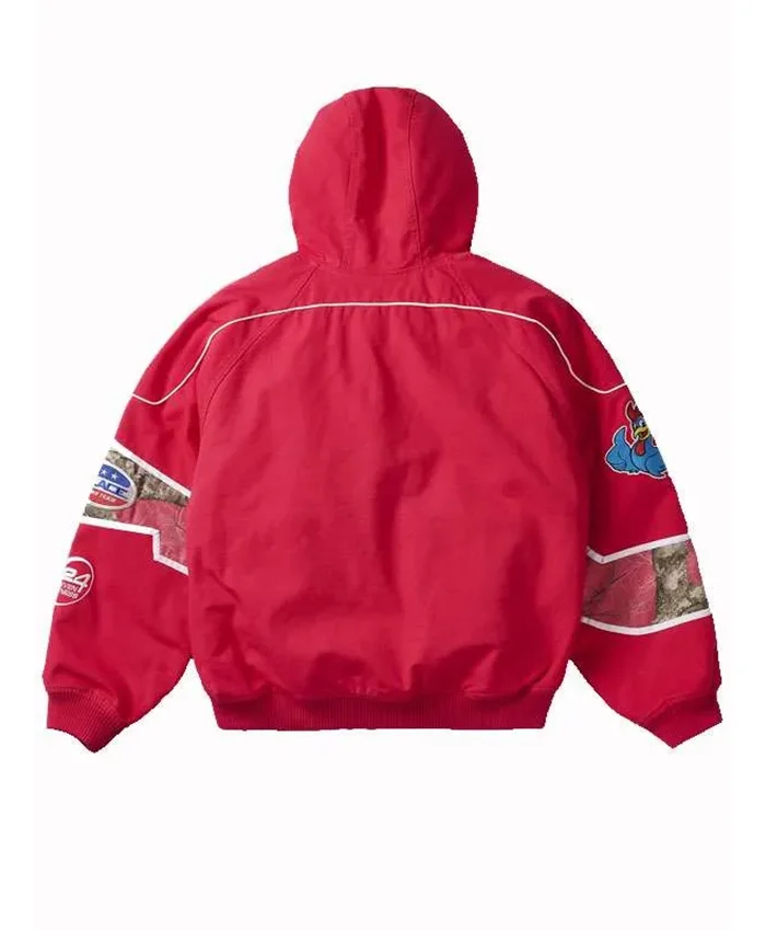 Palace Winter 2026 Palvoline Racing Red Hooded Bomber Jacket