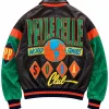 Pelle Pelle X World Famous Multicolor Leather Bomber Jacket For Men and Women