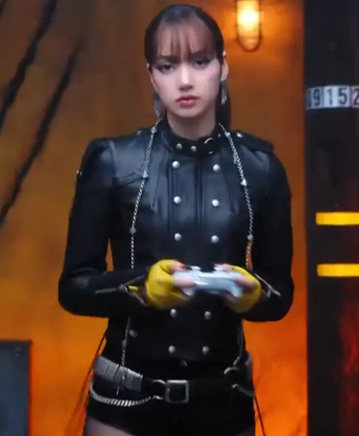 PlayStation-X-LISA-Black-Leather-fitted-Jacket