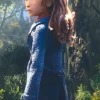 Prue McKeel Movie Wildwood 2026 Peyton Elizabeth Lee Blue Wool Coat