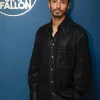 Rizwan Ahmed The Tonight Show Topstitching Black Cotton Jacket On Sale