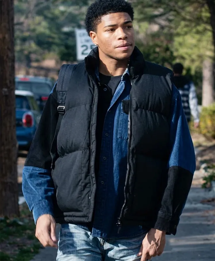 Route 187 S01 Taivion Leandré Black Puffer Vest