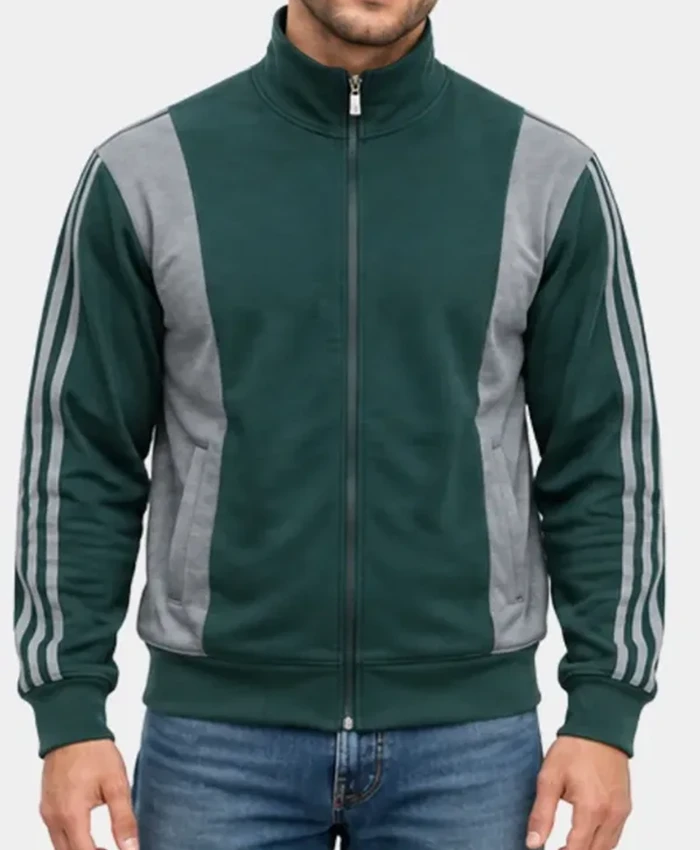 Ruaridh Mollica TV Series VisionQuest 2026 Tommy Maximoff Green Track Jacket Front