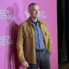 Russell Tovey Screening The 70th BFI London Film Festival QUEER EDWARD II Brown Suede Leather Jacket