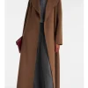 Savannah Lee Smith TV Series Line of Fire 2026 Sydney Kayana Brown Wool Coat