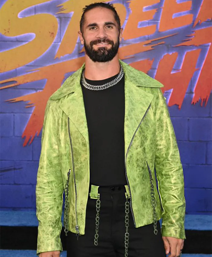 Seth Rollins Street Fighter Premiere Green Jacket
