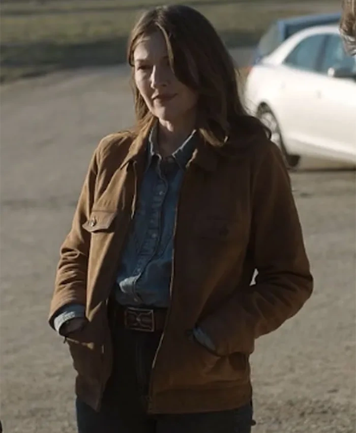 Sheriff Kerry Kane TV Series Lanterns 2026 Kelly Macdonald Brown Jacket Front