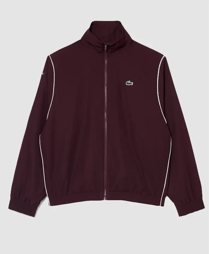 Shop China Open Tennis Championships 2026 Novak Djokovic Lacoste Maroon Track Jacket Buy now