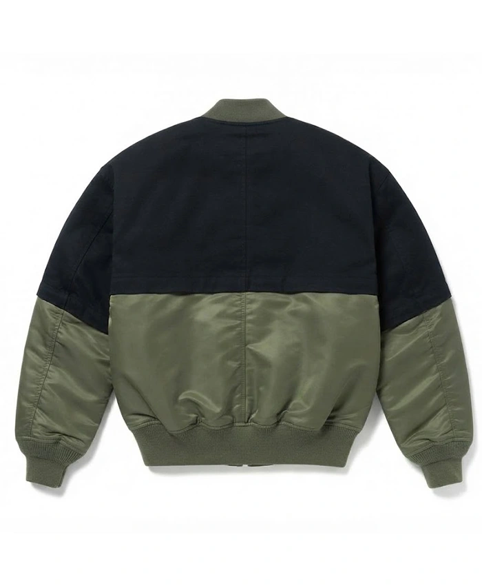 Shop Don't Be Dumb (D.B.D.) Colorblock Bomber Jacket at Discounted Price
