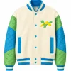 Shop Now LV Duck Appliqué Letterman Varsity Jacket By Virgil Abloh at Discounted Price