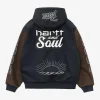Shop Now Patta x Carhartt WIP OG Active Wool & Leather Hooded Varsity Jacket