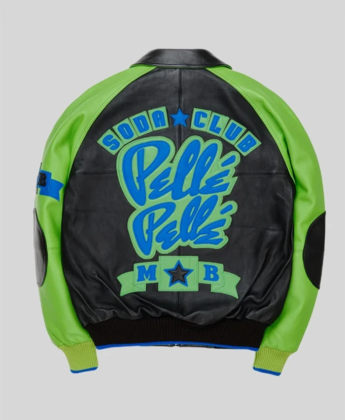 Shop Now Patta x Carhartt WIP OG Active Wool & Leather Varsity Jacket Green and Black