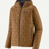 Shop Patagonia Men’s Nano Puff Hoody at Discounted Price Brown