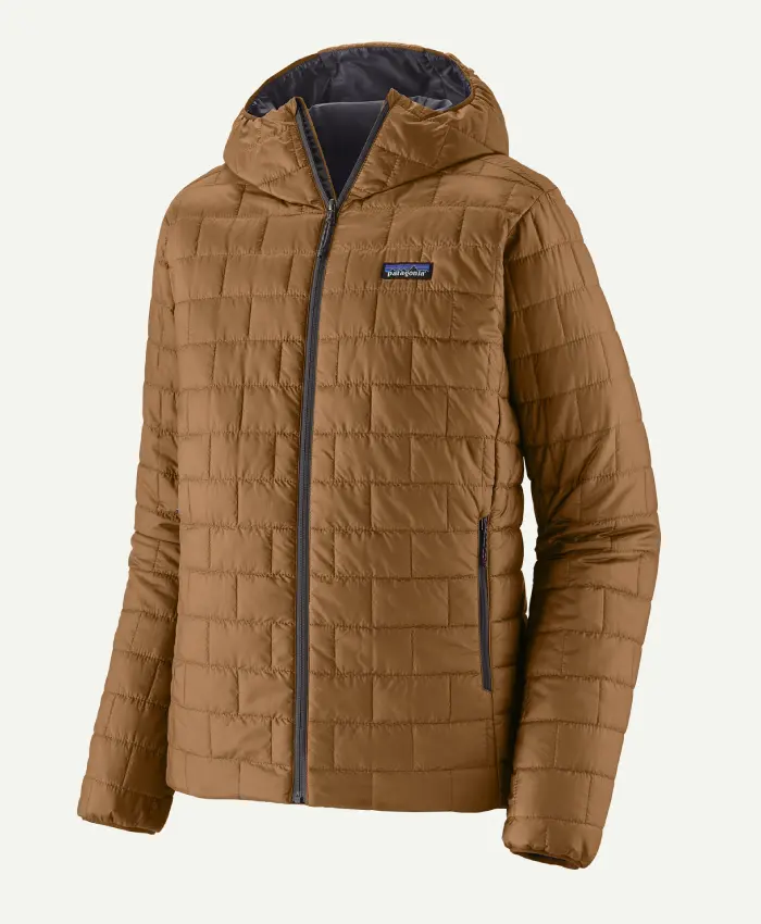 Shop Patagonia Men’s Nano Puff Hoody at Discounted Price Brown