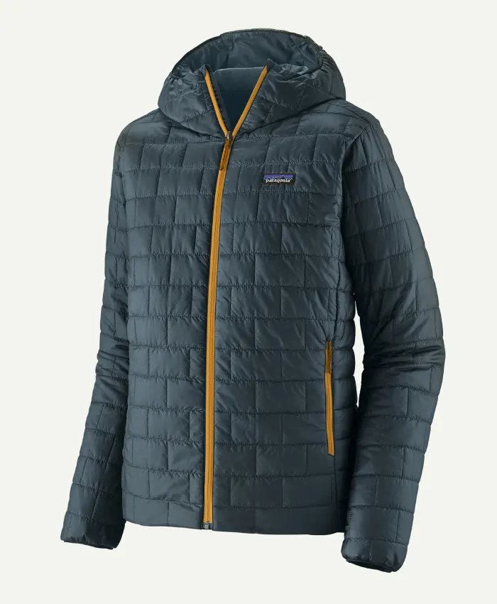 Shop Patagonia Men’s Nano Puff Hoody at Discounted Price Dark Green